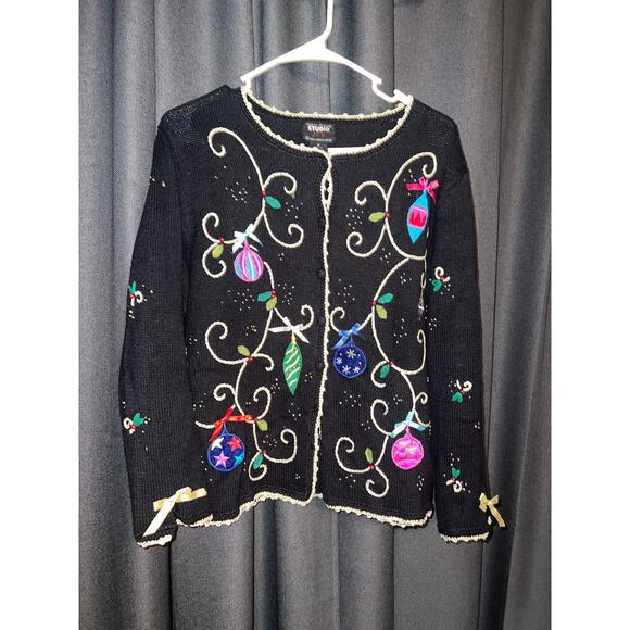 Ugly Christmas Sweater Xmas Size Small Cardigan - Picture 1 of 3
